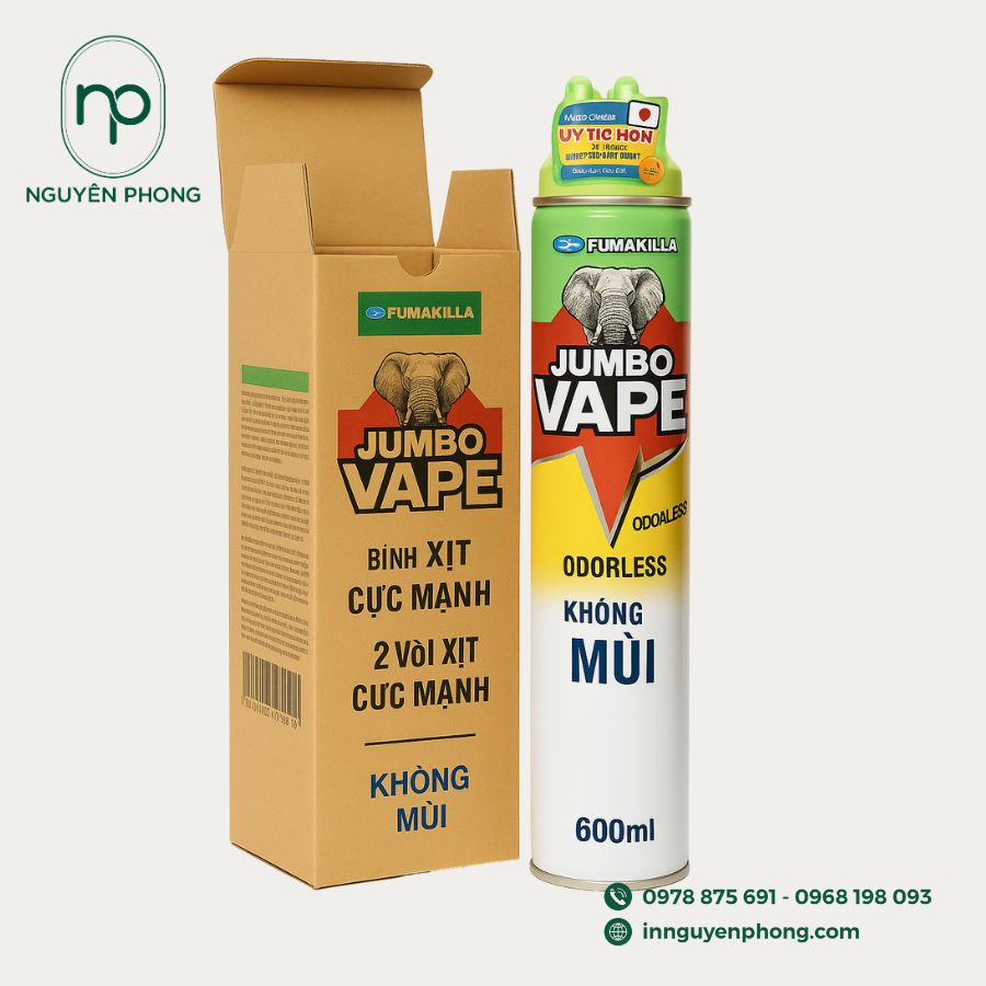 Hộp Giấy Đựng Xịt Côn Trùng